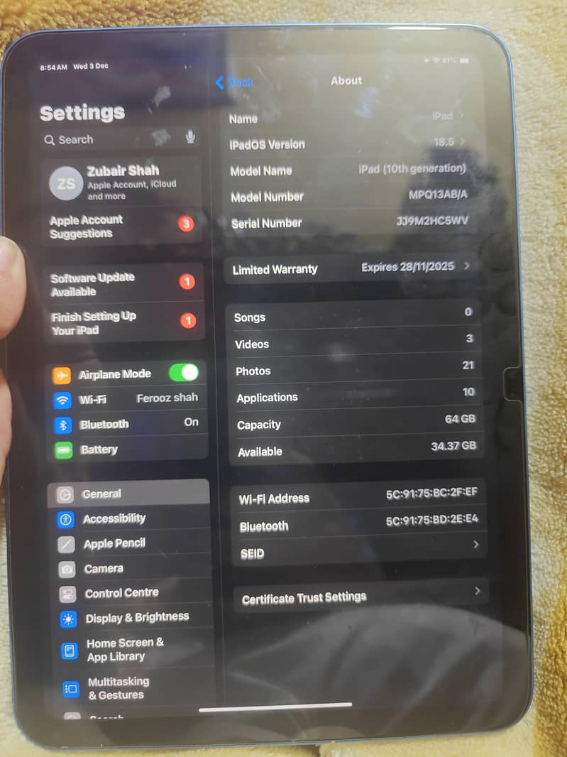 ipad 10th generation 3