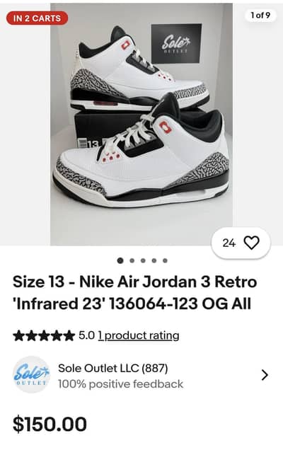 Nike Jordan 3 Retro infrared 23