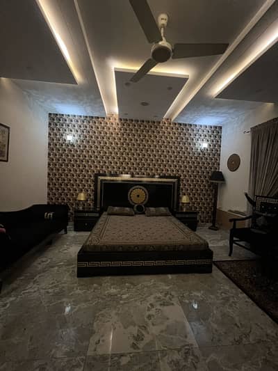 bed set with curtains