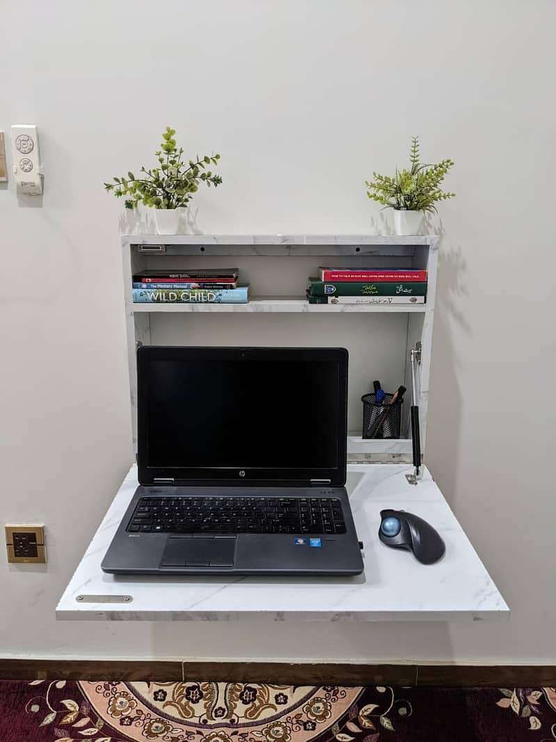 Wall Mounted Laptop/Study Table – Compact Foldable Design 2