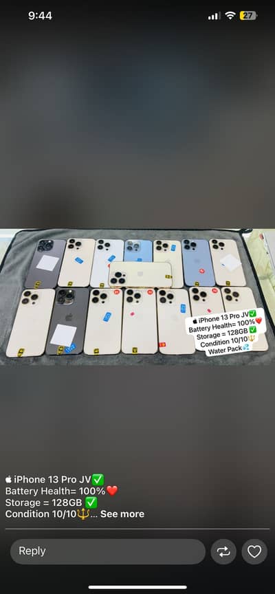 iPhone 13 Pro NON PTA JV Hot Atem