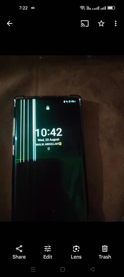 Samsung note 10 only panel damage