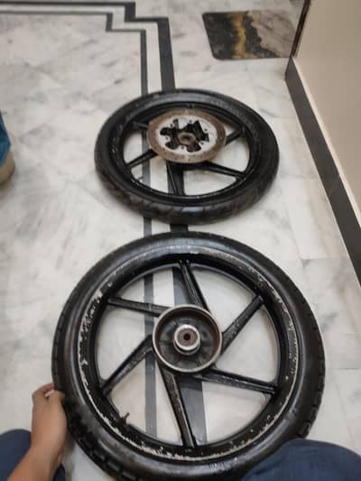 bike alloy rim with tyre