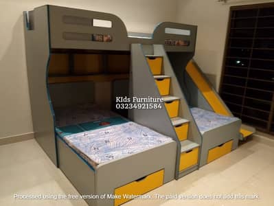Bunk bed | Kid wooden bunker bed | Baby bed | Double bed | Triple bed
