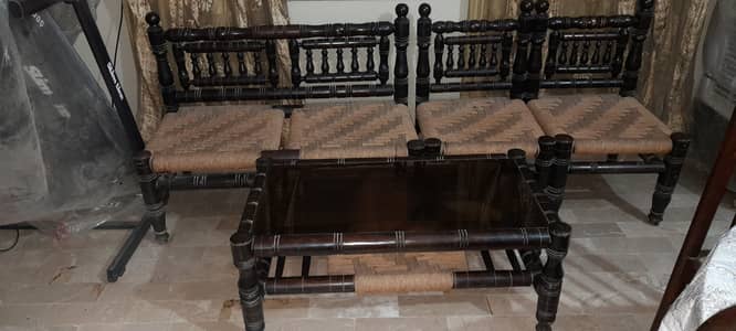 Sofa chairs with table