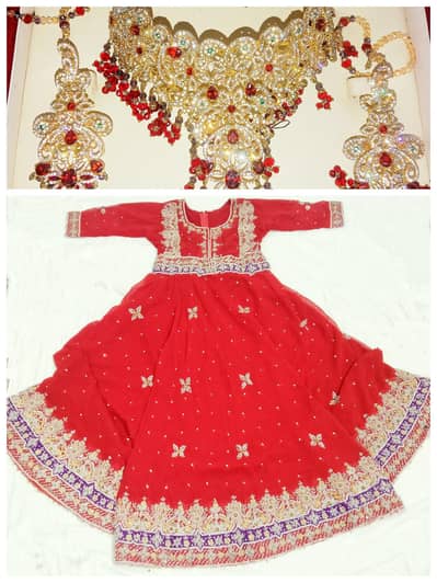 Heavy Bridal dresses and heavy bridal sets in low prices (3500 each)