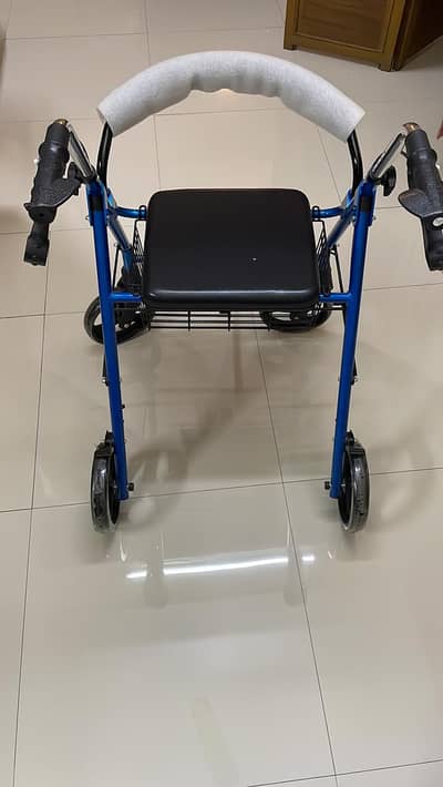MEDICAL WALKER FOLDABLE WITH SITTING N STORAGE CAPACITY