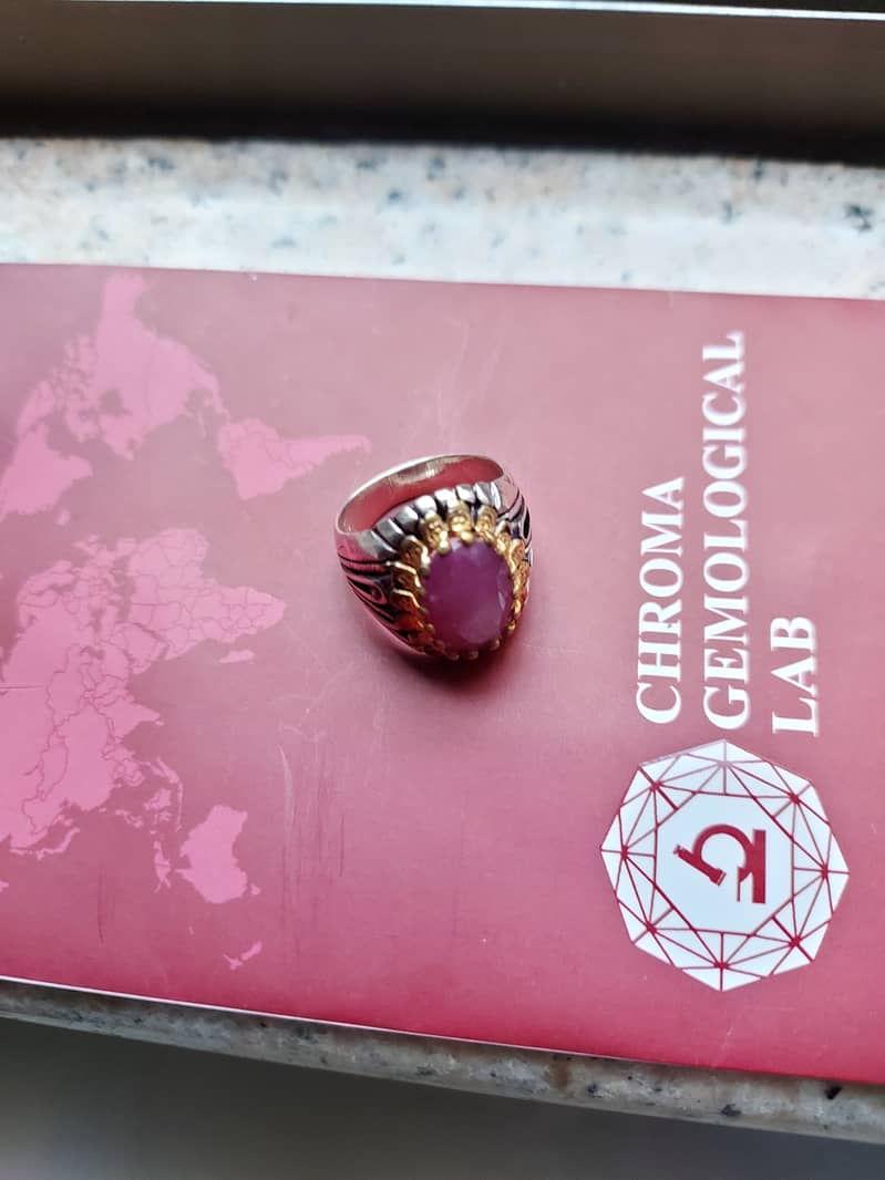 Afghanistan natural ruby ring 2