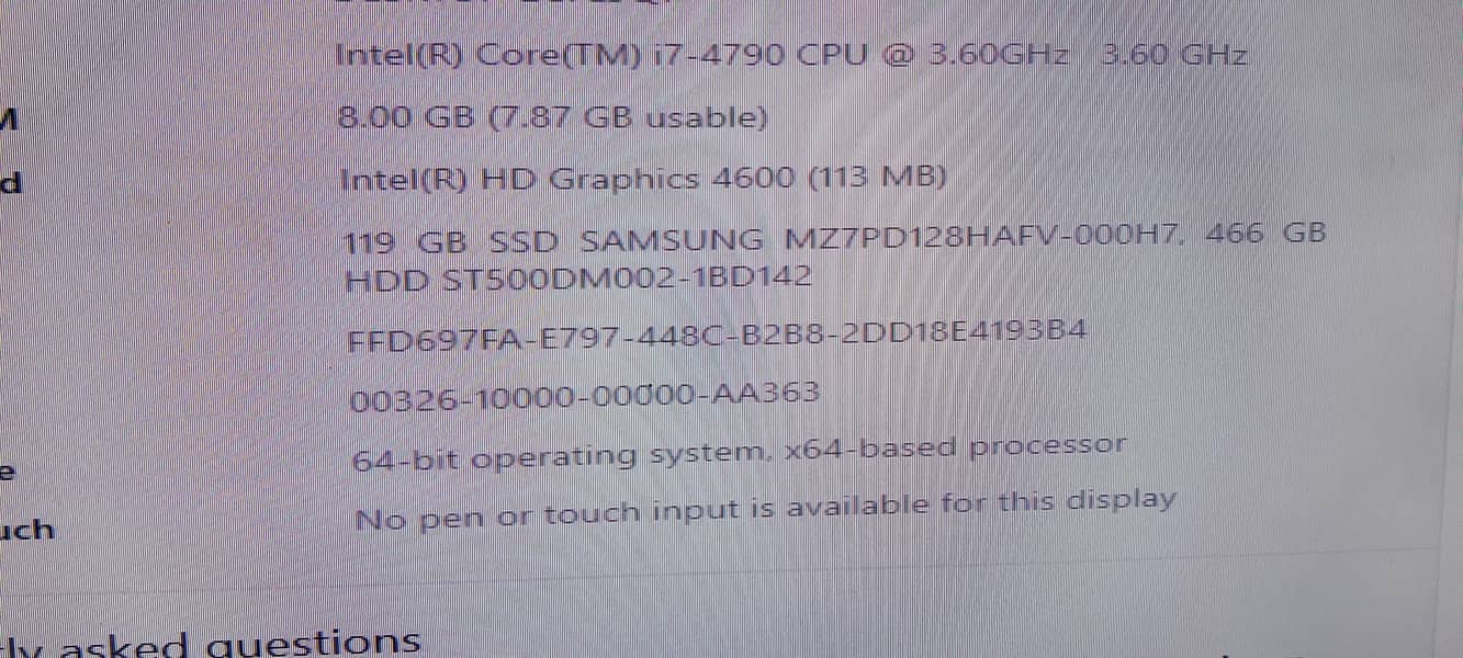 Core i7 4th generation 8