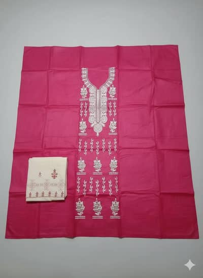 2 piece, stitched and unstitched