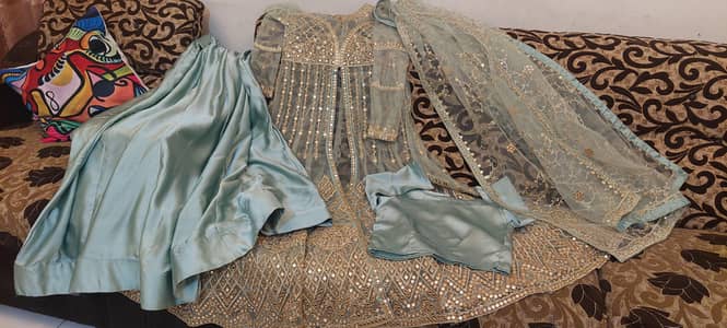 Maxi with lehnga choli