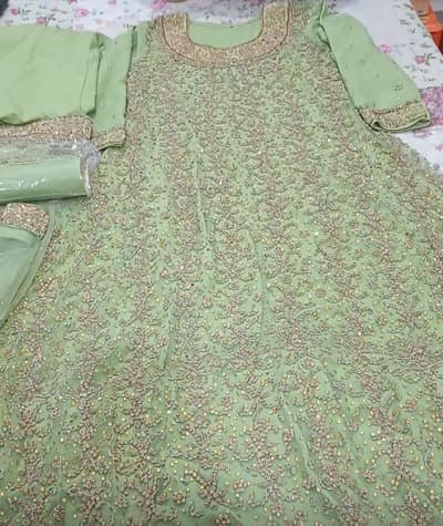 Bridal Maxi Dress for Walima Available in 8,000 Hazar