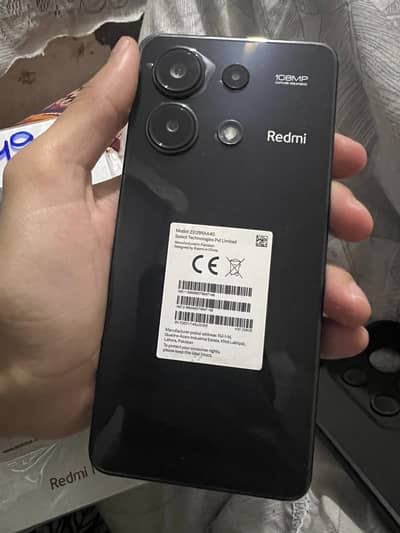redmi note 13  8/256 new phone ha complete box
