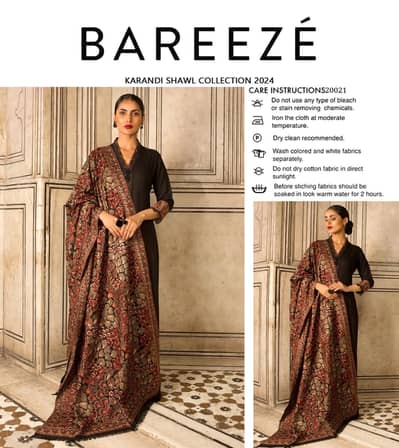 Ladies Embroidered Karandi Shawl