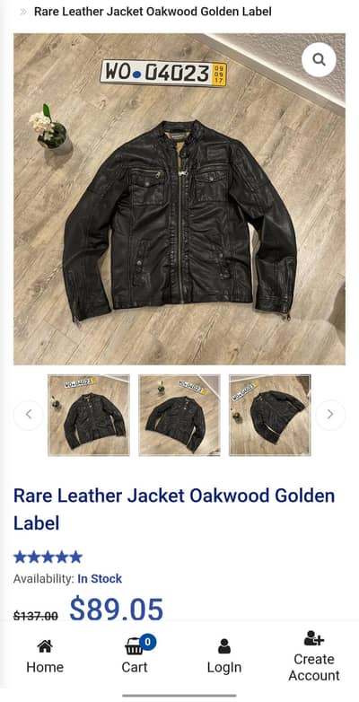 Leather Jacket Oakwood (Original)