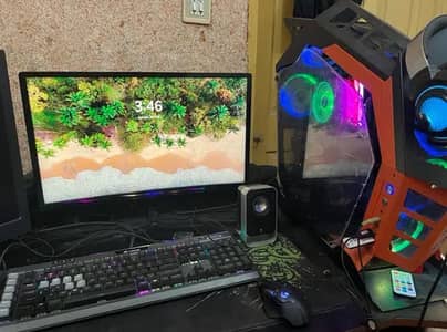 View sonic 144 HZ 1080p curved display with box