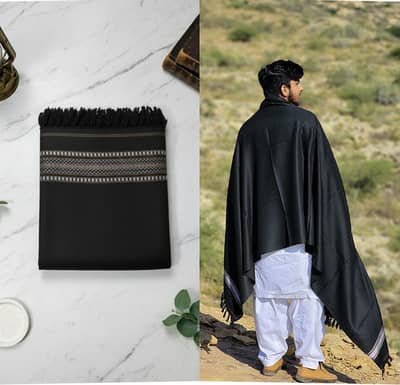 Black shawls for men premium and luxury shawls