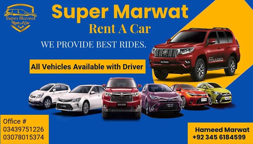 Rent a car | Car Rental one way drop to All Pakistan |Travel & tourism ...