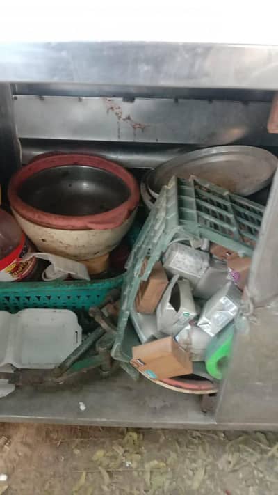 french fries stall complete Saman brand new stainless steel