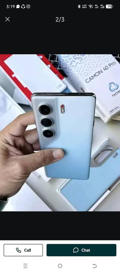 Tecno Camon 40 Pro 8+8 256 GB With All accessories