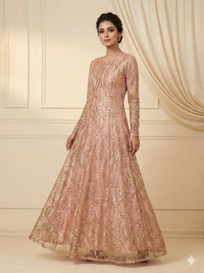 net stylish maxi/ maxi / fancy dress/  formal net dress