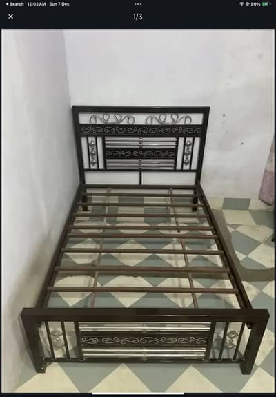 Iran fancy single bed without mattress
