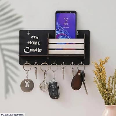 Premium Wooden House Key Holder | Wall Key Rack