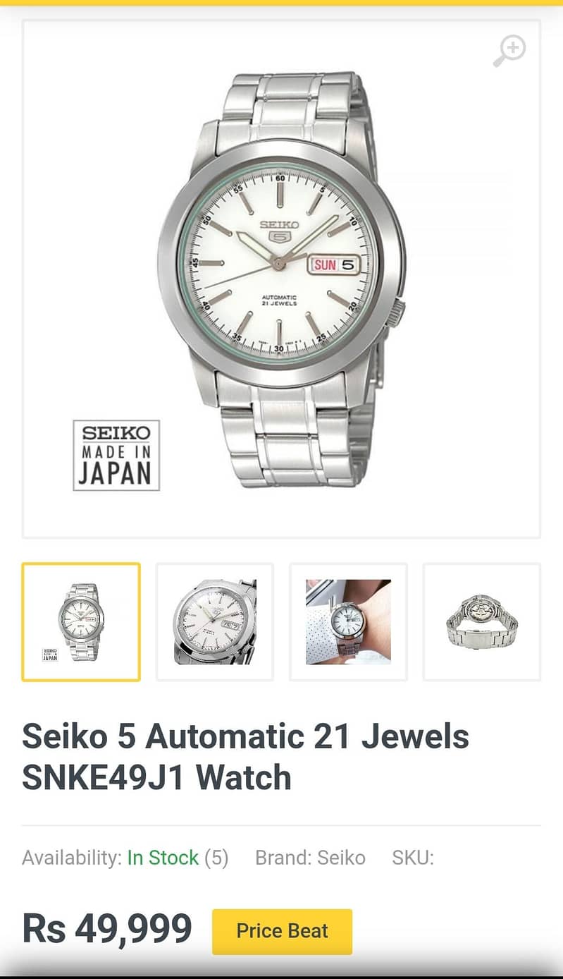 Original watch automatic. 2