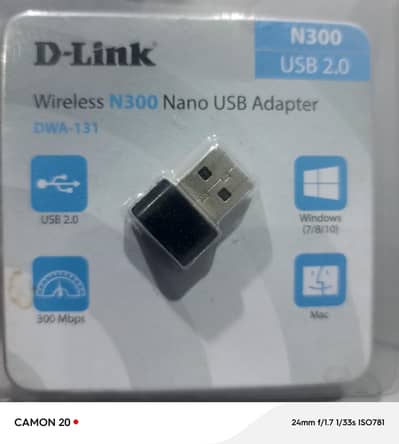 DLink WIFI USB Adapter NANO 300 FOR SALE