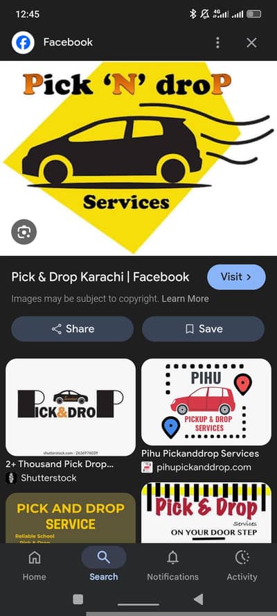 Pick n drop service available only for females