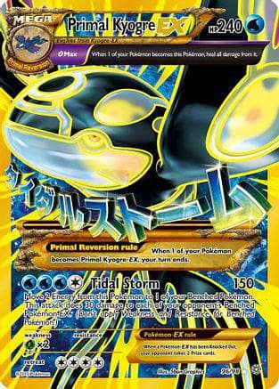 Primal Kyogre EX - 96/98 - Full Art Ultra Rare