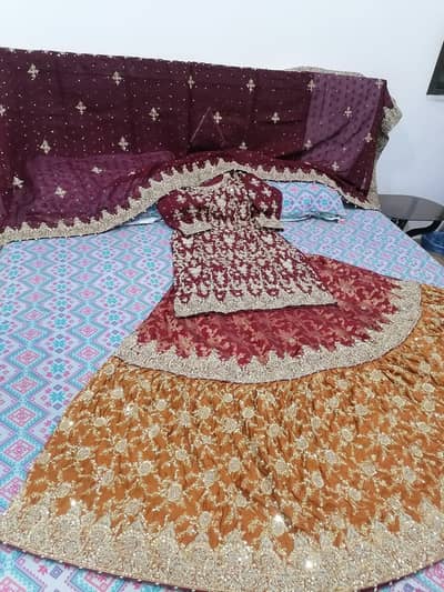 bridal baraat furshi sharara