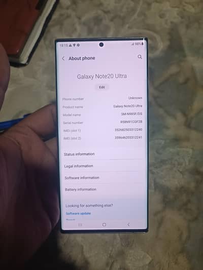 Samsung note 20 ultra