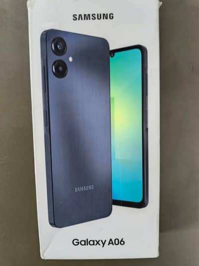 Samsung a06 4/64 dual sim pta approved with warranty phone