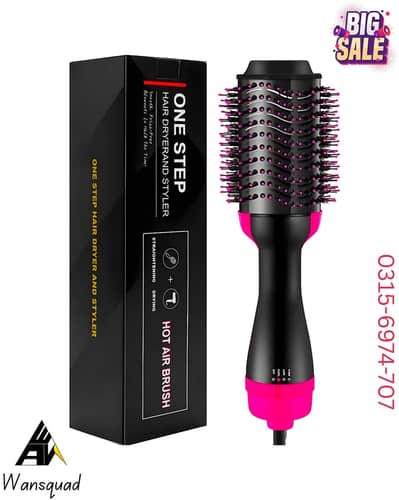 Hot Hair Brush - One Step Blow Bryer And Volumizer - 3-in 1 Blow Dryer