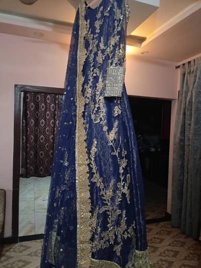 bridal Maxy Navy blue very Elegant design