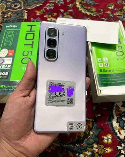 infinix hot 50 pro complete box urgent sale wtp no 0327=9258381