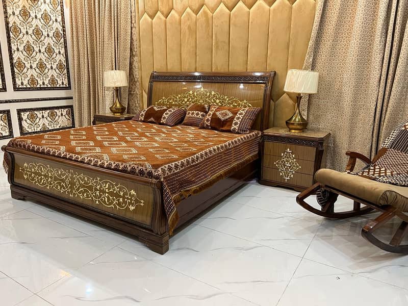 brand new double bed,/bed set/single bed/Turkish bed set/wooden bed ...