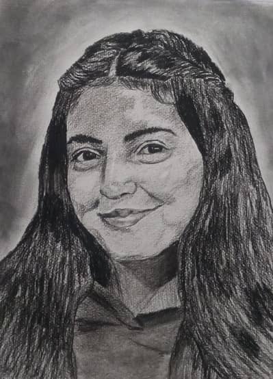 A4 size portrait sketch