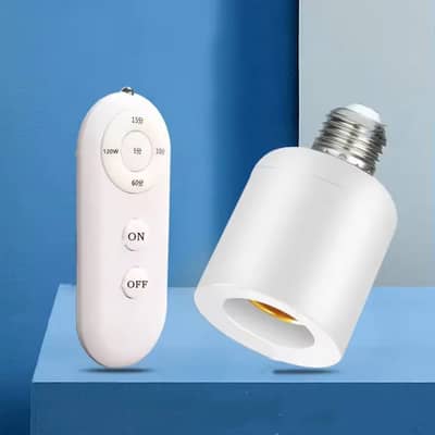 60W E27 Wireless Remote Control Smart Timer Switch Lamp Holder