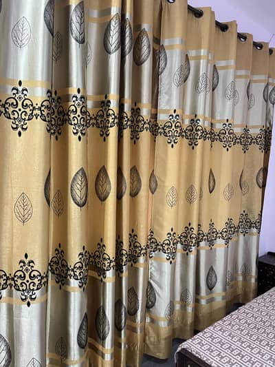 4 Silk Curtains with Full length and width
