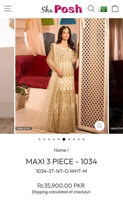 brand shahposh bridal dress