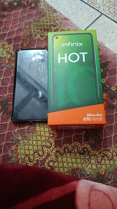 infinix hot 10 used ha condition was good
