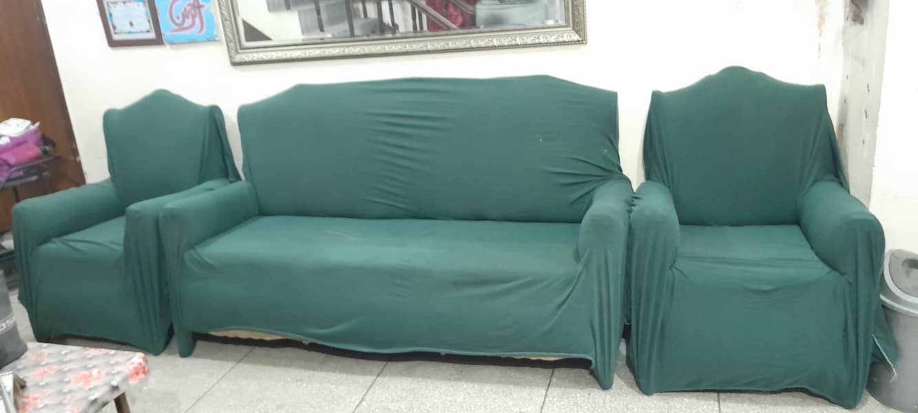 solid wooden sofa n showcase 3