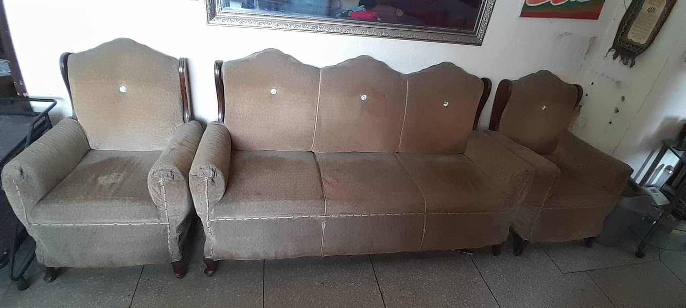 solid wooden sofa n showcase 6