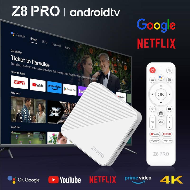 Original Z8 Pro 4GB+64GB Android 15.0 Version Google Assistant 4K@60fp ...
