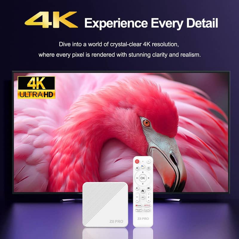 Original Z8 Pro 4GB+64GB Android 15.0 Version Google Assistant 4K@60fp ...