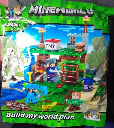 03 packs mine craft world blocks.