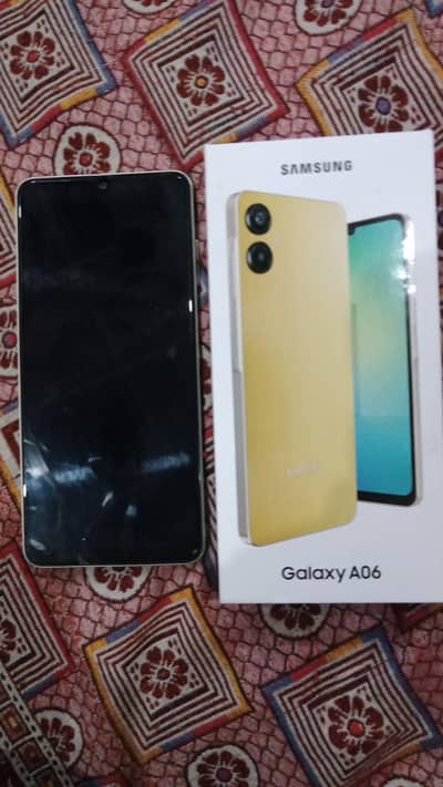 Samsung a06 4/128 with Box  PTA approved  only Box and mobile