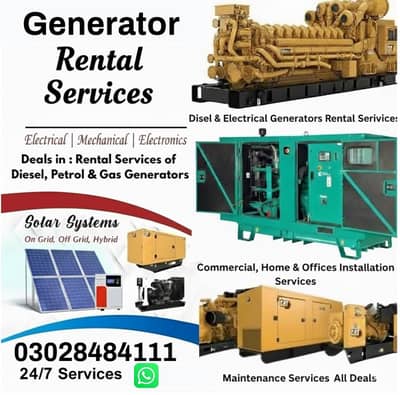 Generator renting Services | Generator Rental | Wedding Event Power